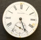 Antique 1903 Waltham Seaside 1890 Pocket Watch Movement Parts/Repair 6s 7j USA