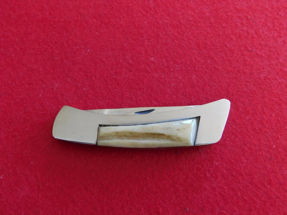 Cuchillo de dos hojas con mango de ciervo Gerber 97223 raro Foto 2 de 4