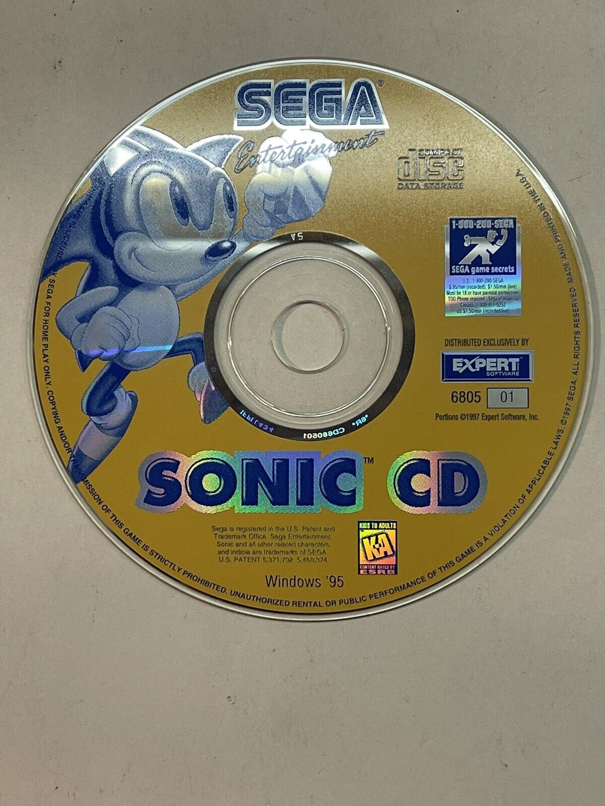 3x Vtg Sonic the Hedgehog PC CD-Rom Games 1996-97 Sonic 3, Sonic