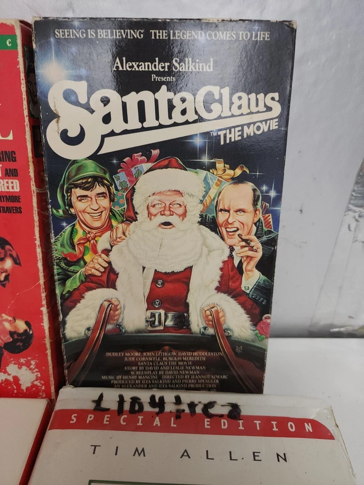 Lot of 4 Christmas VHS Tapes Wonderful Life Mr Bean Santa Claus The Santa Claus Foto 2 de 4