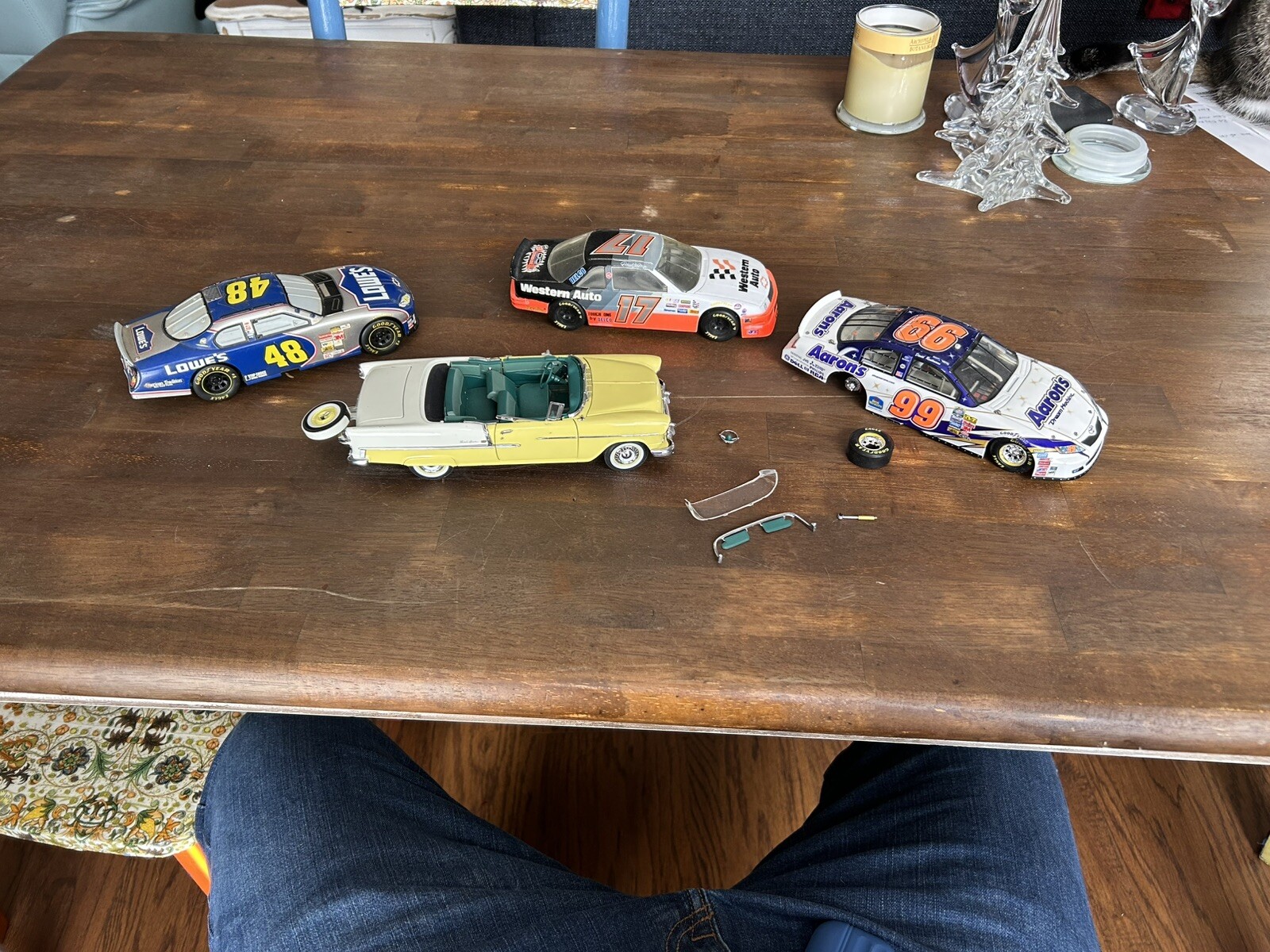 Lot Of 4, 1:24 Die Cast Collectible Cars, RadioShack, NASCAR And More!