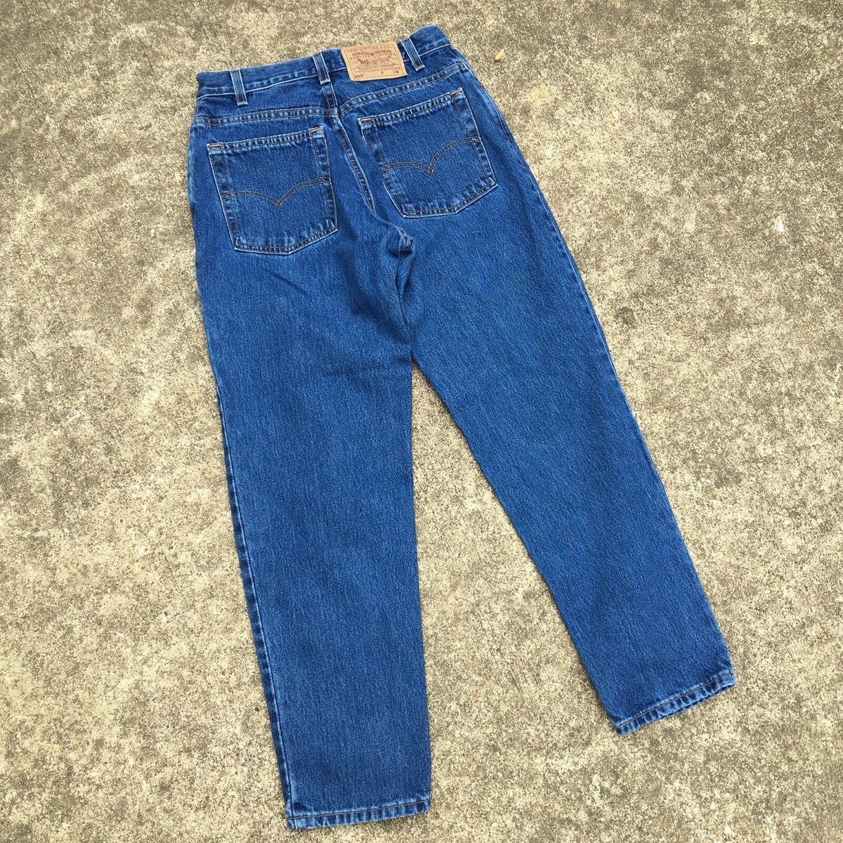 Vintage 90s 80s Distressed Dark Levis Denim Jean Pants Surf Skate