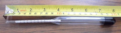 GRADUATED SCALE HYDROMETER SPECIFIC GRAVITY RGE 1.196 To 1.286  6630-00-580-3951