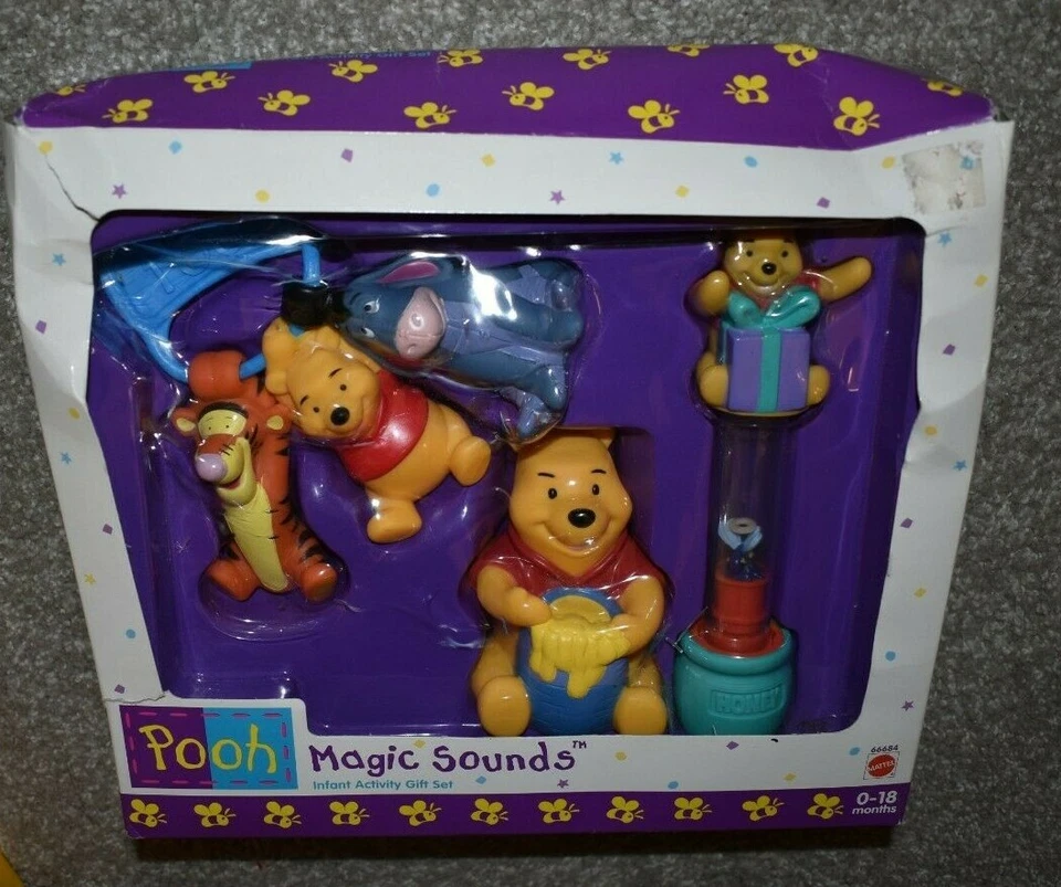 Winnie The Pooh Magic Sound Infantil Set Regalo Nuevo en Caja #66684 De Colección Foto 3 de 4