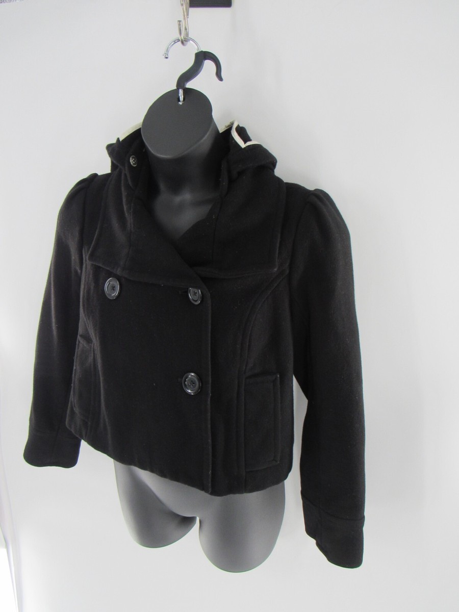 00s OLD NAVY Wool Jacket charcoal 短丈 NWT Old Navy Black Wool Blend Zip Men Jacket Winter Coat Standing