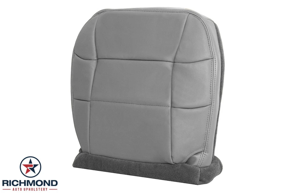 Lincoln Navigator 2000 - Cubierta de asiento de cuero de repuesto inferior del lado del conductor gris Foto 4 de 4
