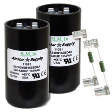 2 PACK , 540-648 UF MFD HVAC Motor Start Capacitors 165 VAC VOLT Resistors