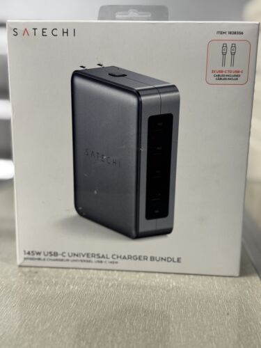 BRAND NEW SATECHI 145W USB-C UNIVERSAL CHARGER BUNDLE 4x USB-C PORTS US, EU, UK
