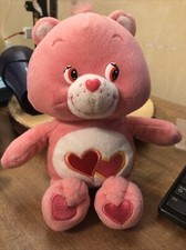 2002 CARE BEARS LOVEA LOT BEAR 10" BY EAR SO CUTE
