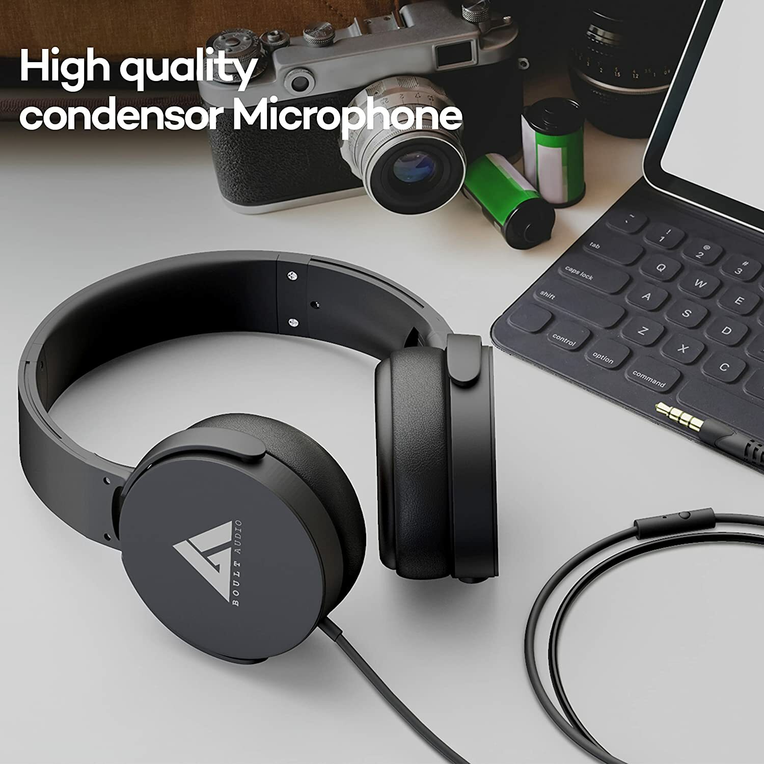 Boult Audio Bass Buds Q2 Over-Ear Wired 
