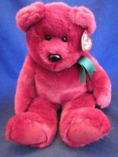 TY Beanie Buddies Teddy Bear 1998 Cranberry NEW WITH TAG