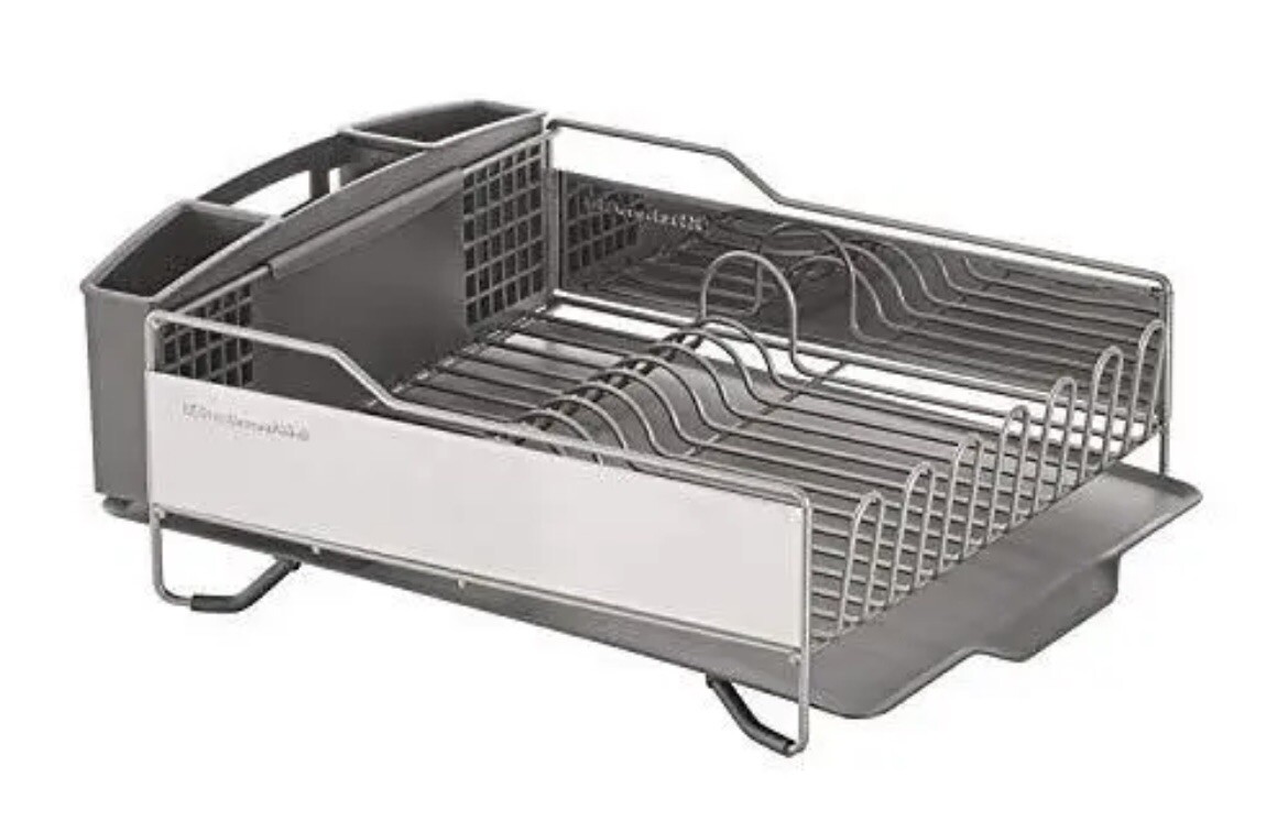 Kitchenaid Dish Rack Full Size Dish Rack, Light Grey Dish Drying Rack
