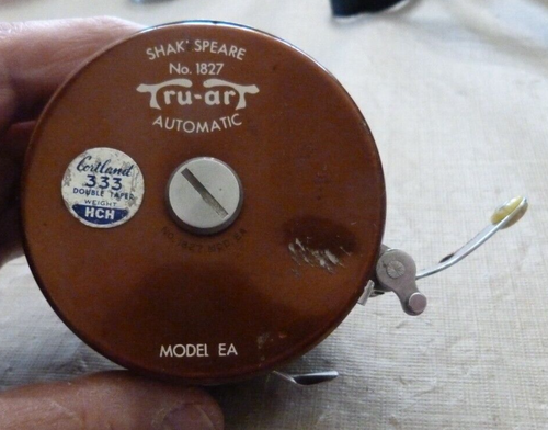 Vintage Shakespeare Model No. 1827 EA Automatic Tru-art Fly Reel - 第 1/6 張圖片