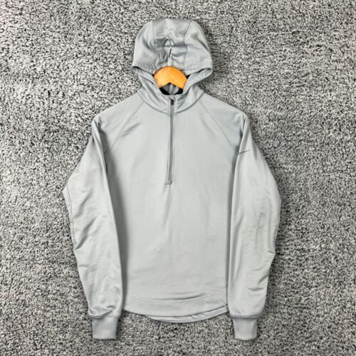 NIKE Hoodie Womens Medium Gray Element Thermal Running Hooded Jacket Ladies M
