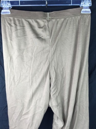 US Military Lightweight Cold Weather Thermal Pants Brown SMALL New in Bag - Picture 3 of 7