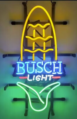 Husk Ear Of Corn Cob Beer 20''x16'' Neon Lamp Light Sign Gift Wall Decor Display