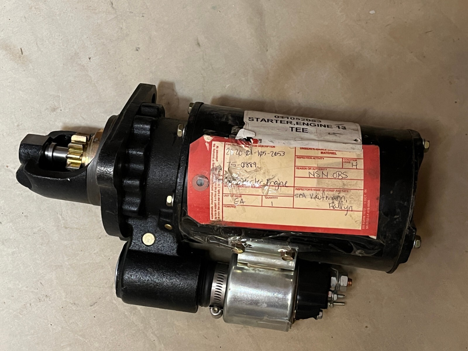 24V ELECTRICAL ENGINE STARTER 75-0889 1113250 MEP-004A MEP-005A 