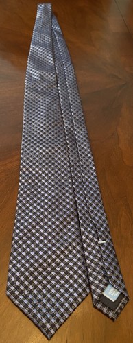 Countess Mara Blue 100% Silk Men’s Neck Tie Made In China - Picture 3 of 9