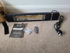 Master 2kW Mounted Patio Heater, 3 Power Settings, with Remote Control,