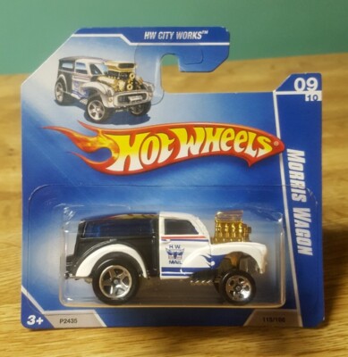 Hot Wheels Morris Wagon Gasser White/Black HW Mail Short Card 1:64
