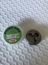 New  1/4-28 UNF DIE 1  OD Round Die RH Carbon Steel Qty 1