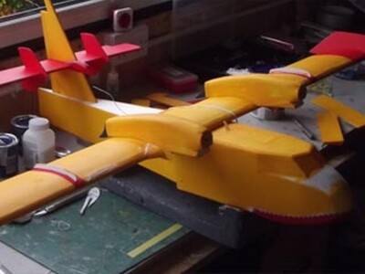 Bombardier CL-415 52'' Wingspan RC Model Airplane Printed Plans & Templates