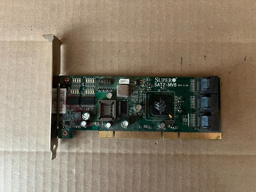 SUPERMICRO AOC-SAT2-MV8 8-SATA-PORT HIGH-PROFILE CONTROLLER CARD V1-1(7 - Picture 1 of 6