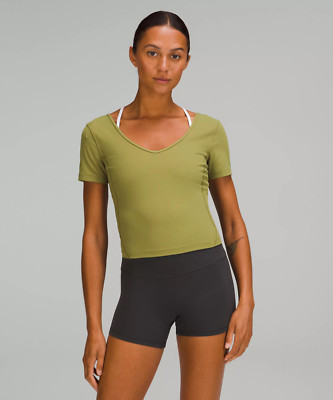 LULULEMON ALIGN TEE, SHORT SLEEVE, BRONZE GREEN, NWT $68, 6