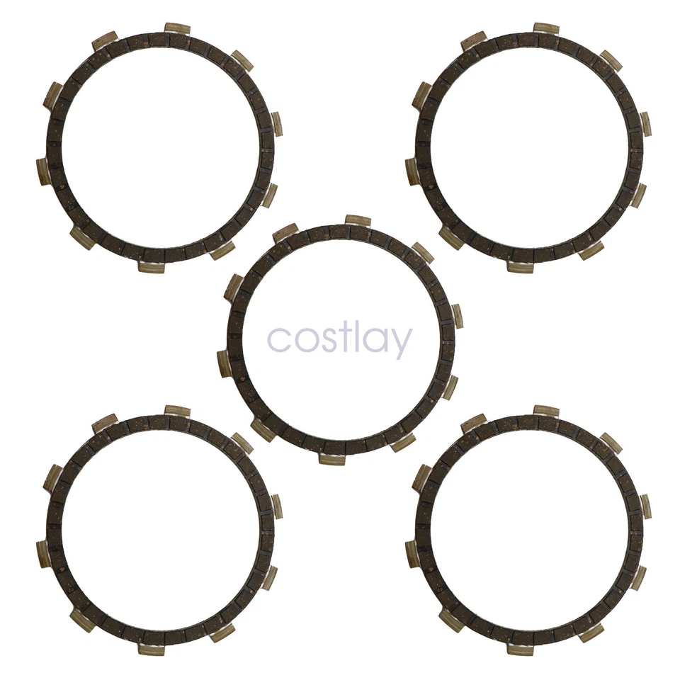 5 piezas placas de fricción de embrague para Yamaha DT125 RD200 RS100 MX175 3HA-16321-00 EE. UU. Foto 3 de 4