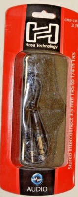 Hosa CMS-103 Stereo Interconnect Cable, 3.5 Mm TRS To 1/4" TRS - 3 Foot - Foto 4