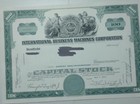 1961 Original IBM stock ctf 100 shs ctf#C011183 cxl NM Name blacked out FRAMING — photo 1
