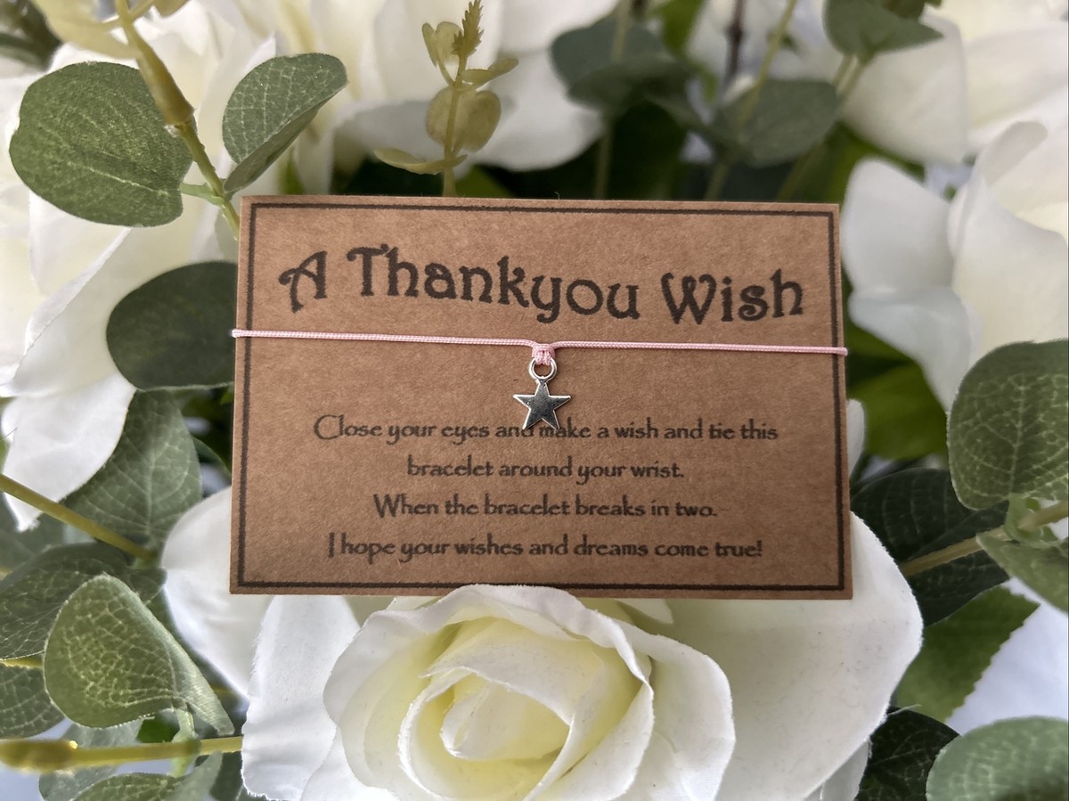 Wholesale Job Lot Bulk A Thankyou Wish Bracelet Charm Gift