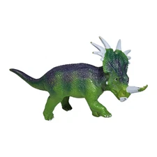 VTG 1996 Safari LTD Styracosaurus Dinosaur PVC Toy Figure Green Purple