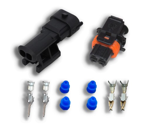 Connecteur Mâle/femelle 2 voies - Broches 3.5 - Auto, moto, quad, poids-lourds - Bild 2 von 4