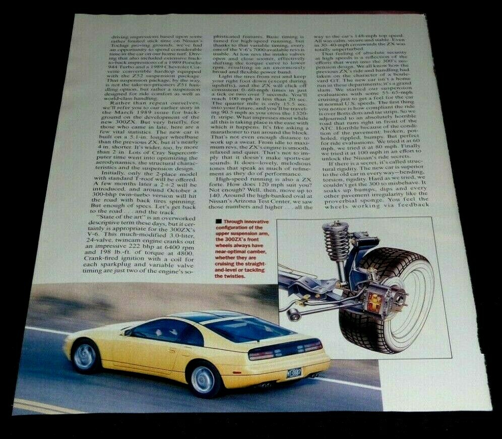 NISSAN 300ZX - SPORTS CAR ARTICLE - THE CLASS OF ITS CLASS -ROAD