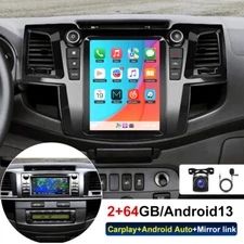 Android 13 Car Stereo Radio Carplay GPS +Cam For Toyota Fortuner Hilux 2005-2014