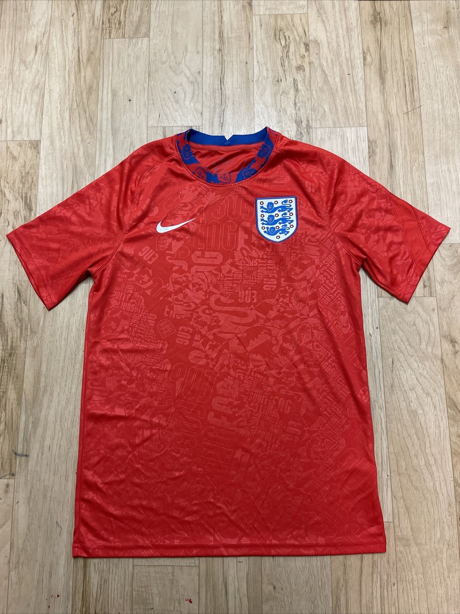 england pre match shirt red
