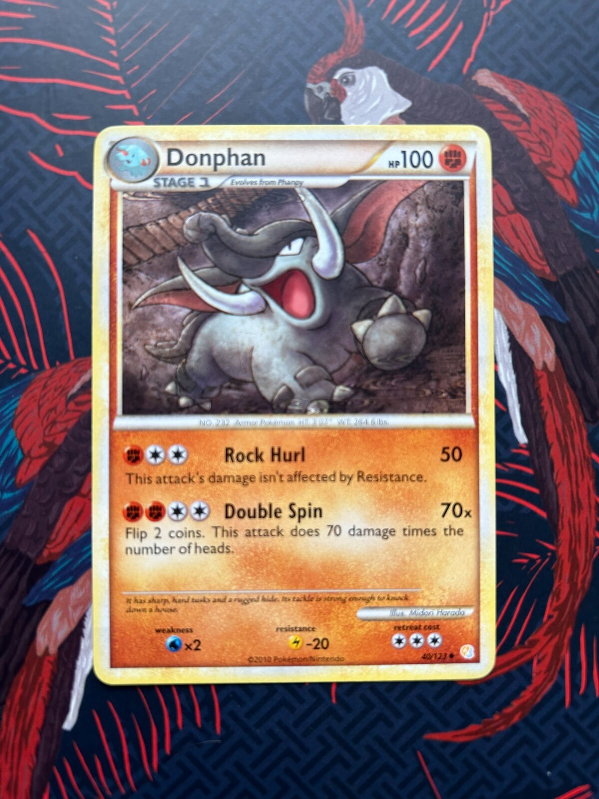 Donphan #40 Uncommon NM – HeartGold SoulSilver 2010 – Pokemon
