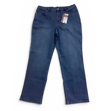 NWT Gloria Vanderbilt Amanda High Rise Tapered Leg Jeans Supreme Stretch sz 14
