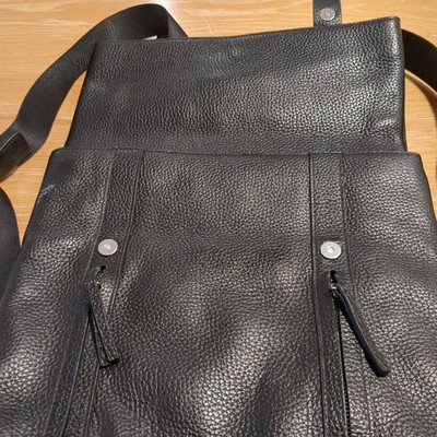 Treasure & Bond Black Pebbled Leather Convertible Backpack  display picture 3