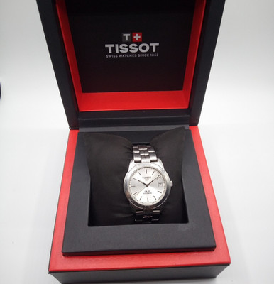 Tissot Automatic PR50 Titanium Herren Silver Dial Sapphire Swiss Made Date