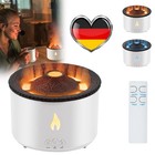 3D Flamme Luftbefeuchter Duftöl Humidifier Qualle Aroma Diffusor Vulkan Diffuser