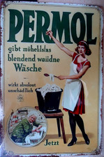 PERMOL    Retro Blechschild 30 x 20 cm Metallschild   Sonderpreis 2 kleine