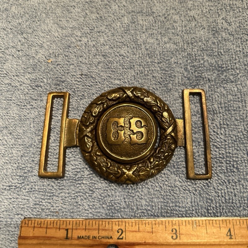 CIVIL WAR C S INTERLOCKING BELT BUCKLE… VERY NICE.