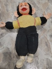 VTG MR BIM MONKEY ZIPPY ZIM 16  Bijou Toys Stuffed Plush 50s Monkey Rubber Face