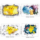 3D Cartoon Wandtattoos Pokémon Pikachu Kinderzimmer Wand Dekoriert Aufkleber PVC
