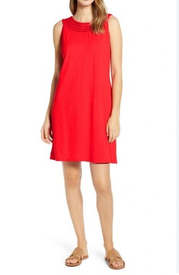 Tommy Bahama Women's Embroidered Pearl Shift Dress - Red Cherry - Size XS Tommy Bahama Women's Embroidered Pearl Shift Dress - Red Cherry - Size XS