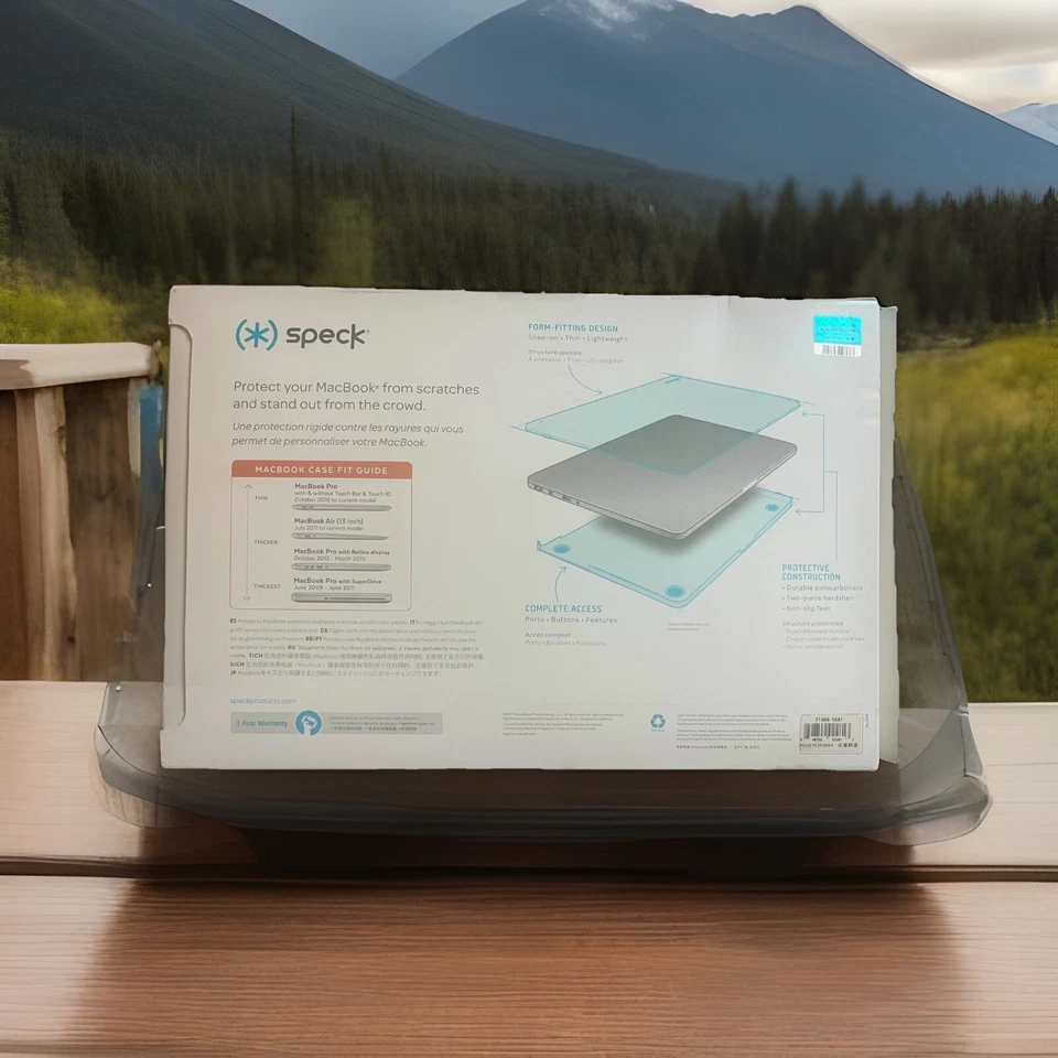 SPECK BLACK CASE FOR 12" APPLE MACBOOK - FITS MACBOOK 2017 AND OLDER open box - Image 2 of 3