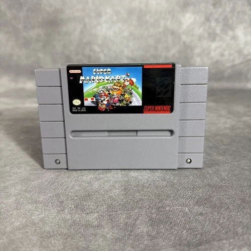 Super Mario Kart Super Nintendo Entertainment System SNES Authentic Cart Only