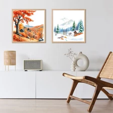 Set 4 Realistic Digital Wall Art Print Modern Home Decor Printable Instant #88